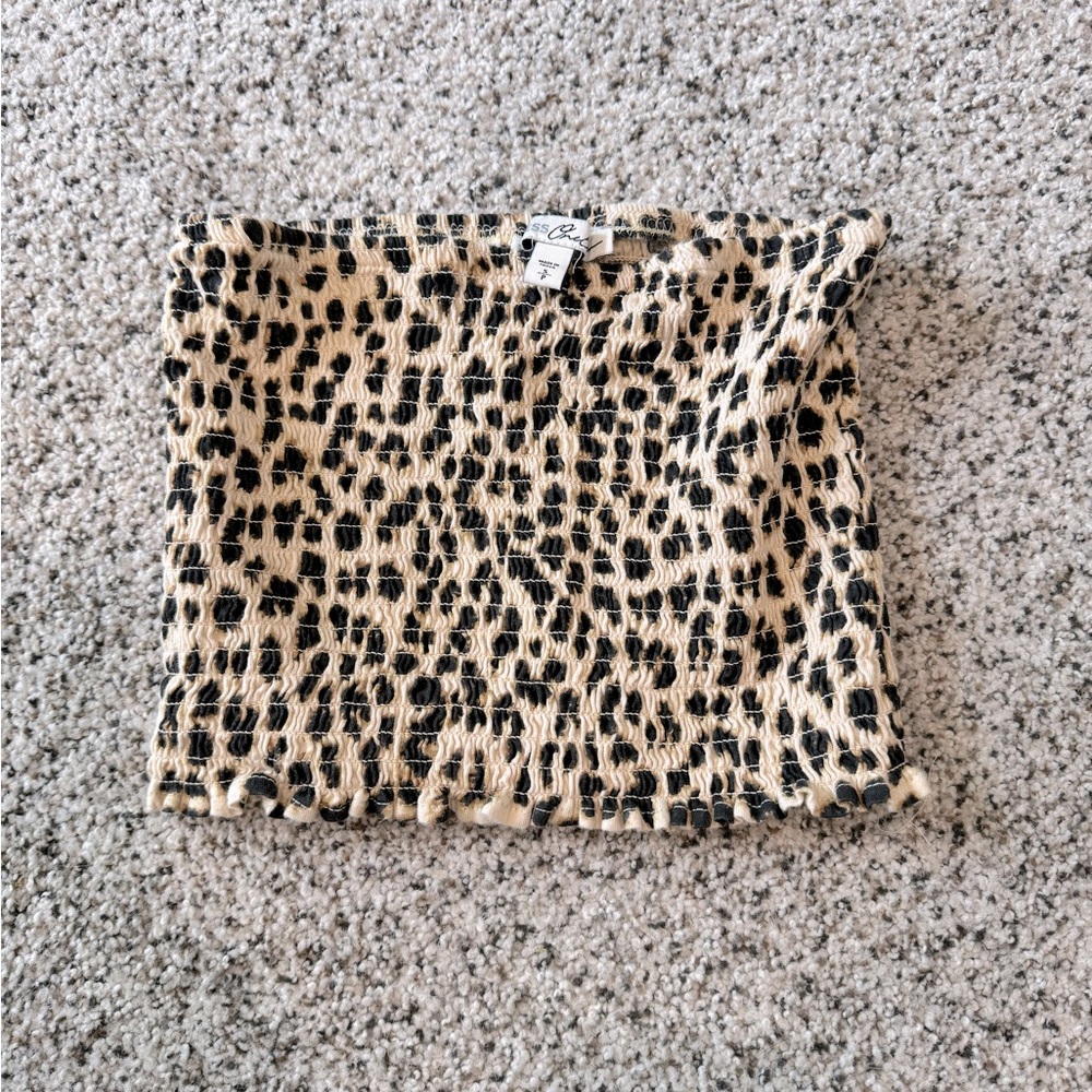 Express Strapless Crop Top S